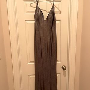 Aidan Mattox black/gold dress size 12